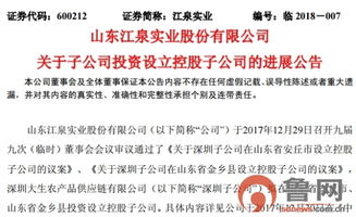 江泉實業子公司投資設立兩家控股子公司，拓展多元化布局應對盈利壓力